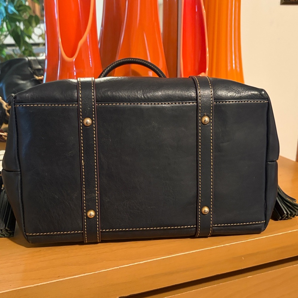 Dooney & Bourke Black Leather Satchel Bag Excellent Condition - Picture 5 of 10